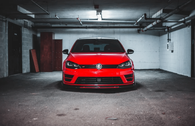 Garage Door With Car