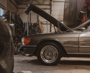 Car parked in the garage